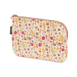 【絕版出清特賣】加拿大Keep Leaf 有機棉隨身收納包/化妝包(繁花盛開)