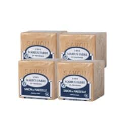 【經典暢銷組85折】法鉑Marius Fabre馬賽家事組-葵花籽油馬賽皂600g＊4入(加贈切皂器)