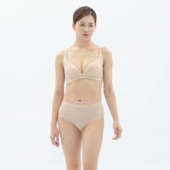 Alternative view of 【95折優惠】和諧生活有機棉-舒棉中腰內褲-裸膚(2入)