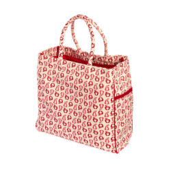 【絕版出清特賣】加拿大Keep Leaf 有機棉側背旅行包(粉紅鮮果）