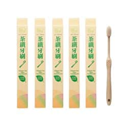 【新品優惠】植茁-茶纖牙刷(軟毛)｜環保可自然分解 5支組